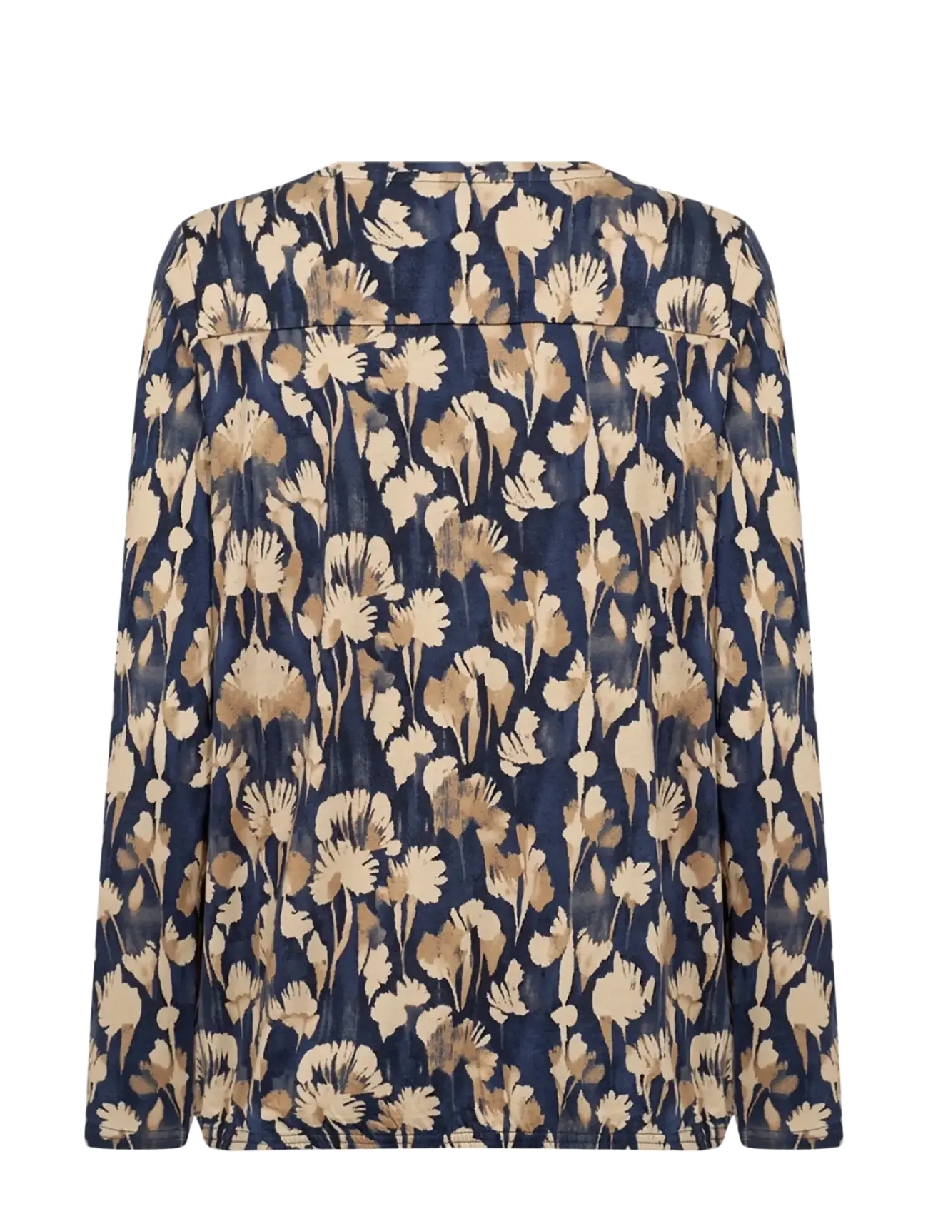 Soyaconcept - SC-FELICITY AOP - langærmede bluser - 6905c navy blazer combi - 2