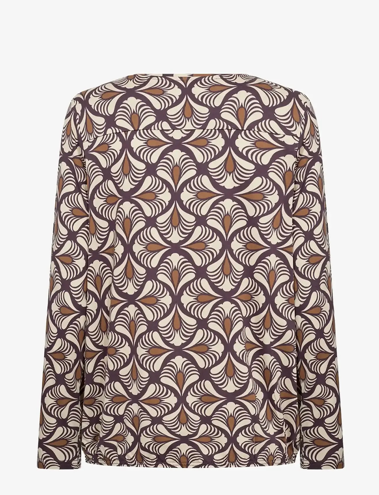 Soyaconcept - SC-FELICITY AOP - pikkade varrukatega pluusid - 5120c plum perfect combi - 1