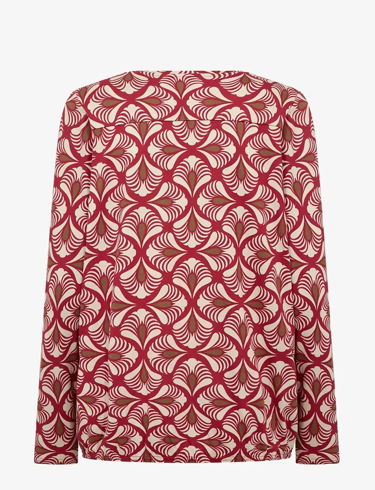 Soyaconcept - SC-FELICITY AOP - long-sleeved blouses - 4177c chili pepper combi - 1