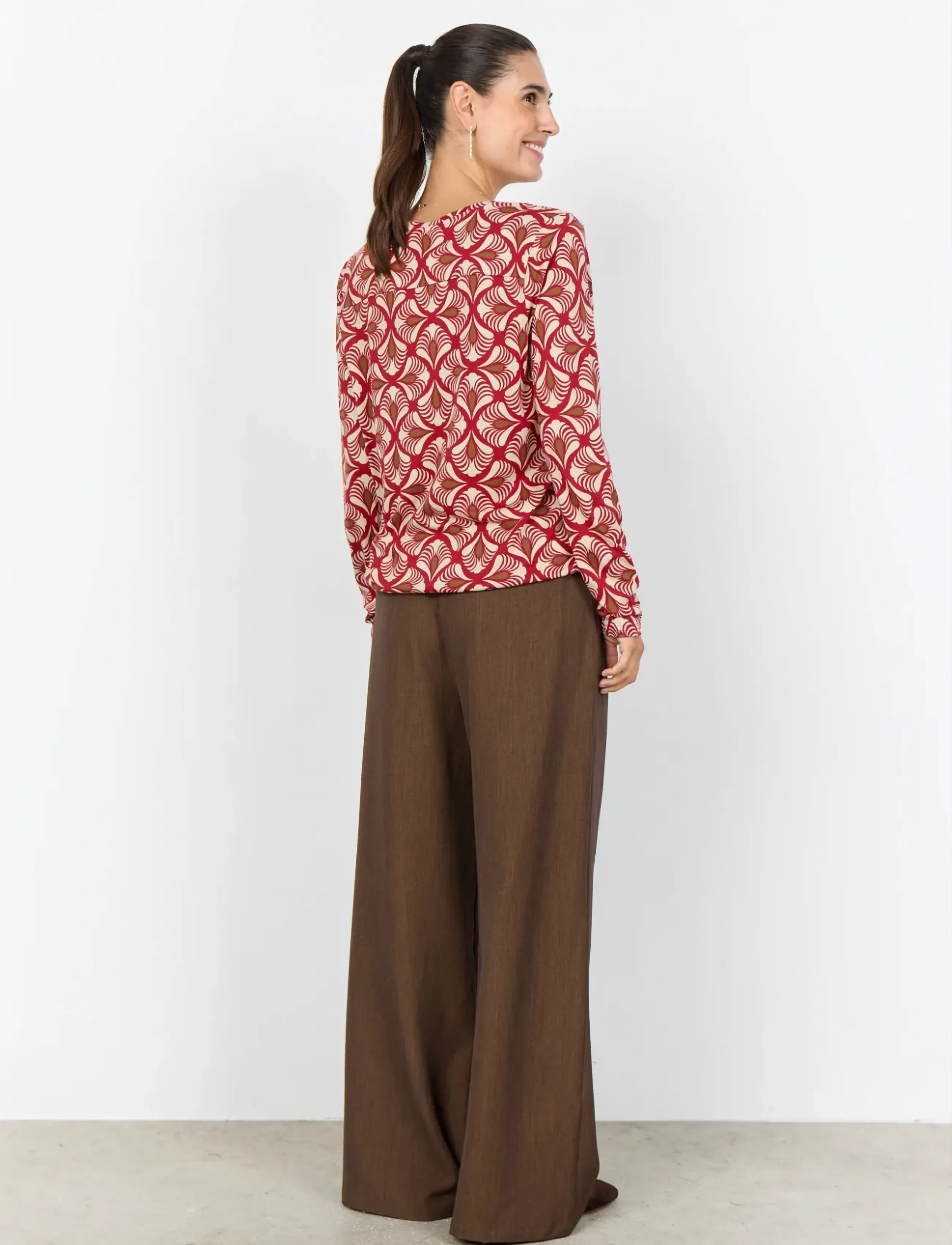 Soyaconcept - SC-FELICITY AOP - pikkade varrukatega pluusid - 4177c chili pepper combi - 3