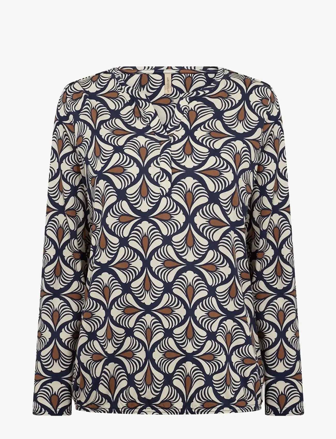 Soyaconcept - SC-FELICITY AOP - pikkade varrukatega pluusid - 6905c navy blazer combi - 0