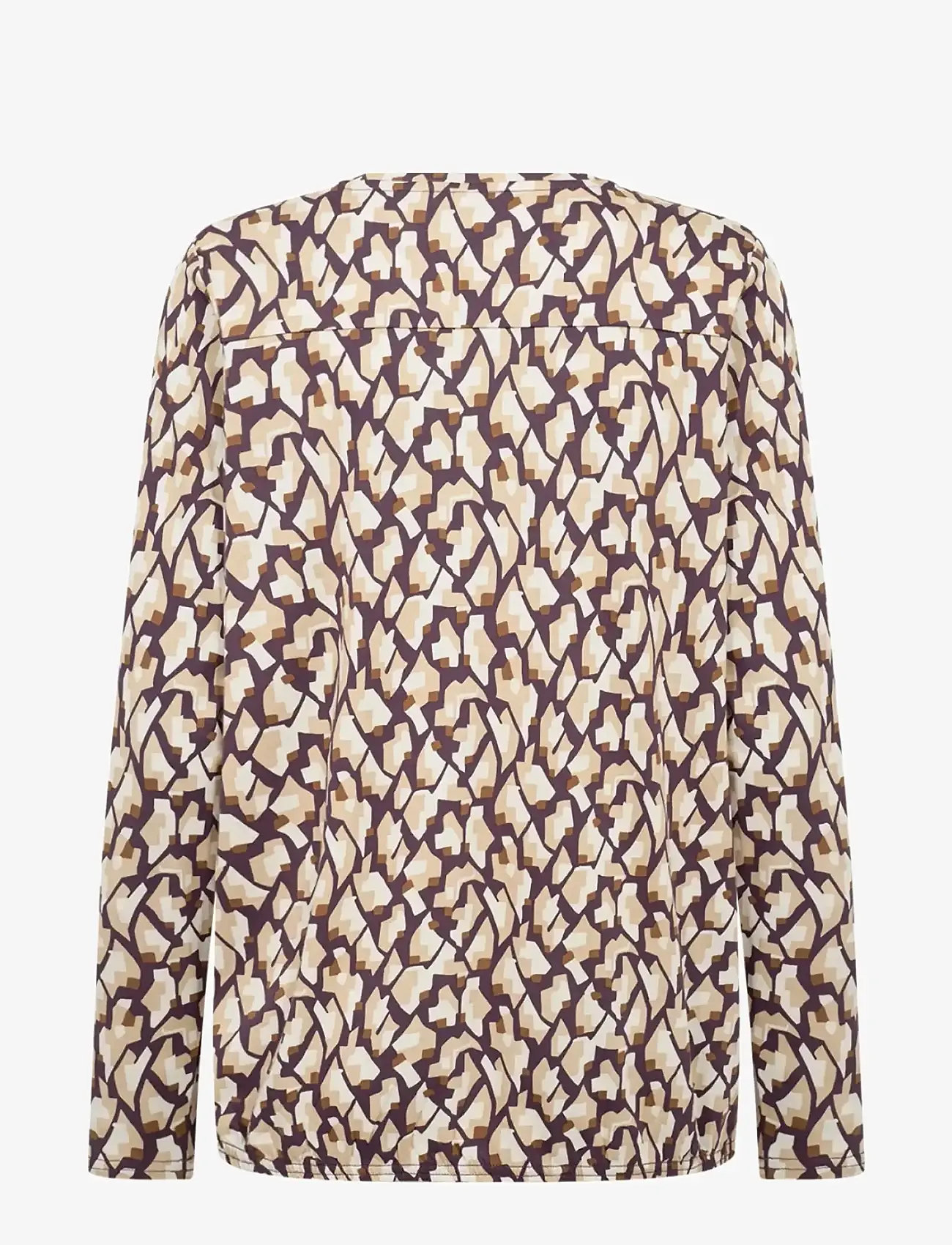 Soyaconcept - SC-FELICITY AOP - long-sleeved blouses - 5120c plum perfect combi - 1