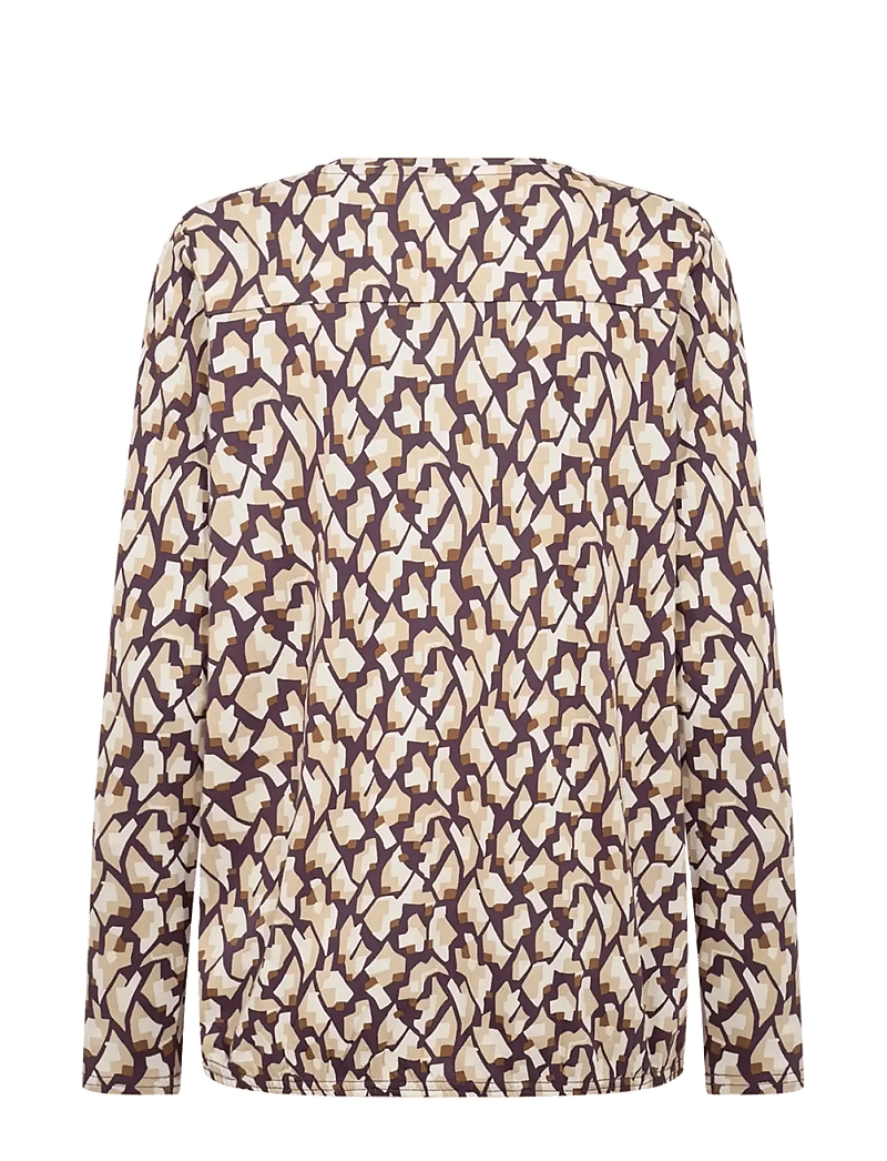Soyaconcept - SC-FELICITY AOP - langærmede bluser - 5120c plum perfect combi - 2