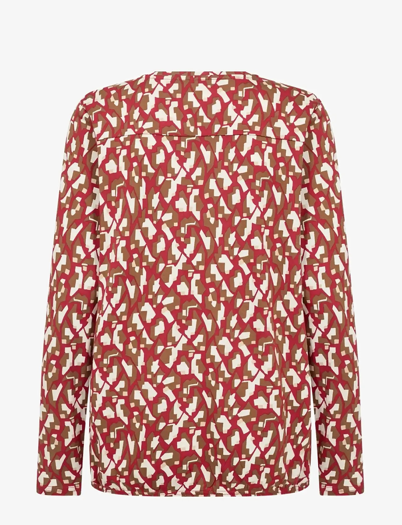 Soyaconcept - SC-FELICITY AOP - langärmlige blusen - 4177c chili pepper combi - 1