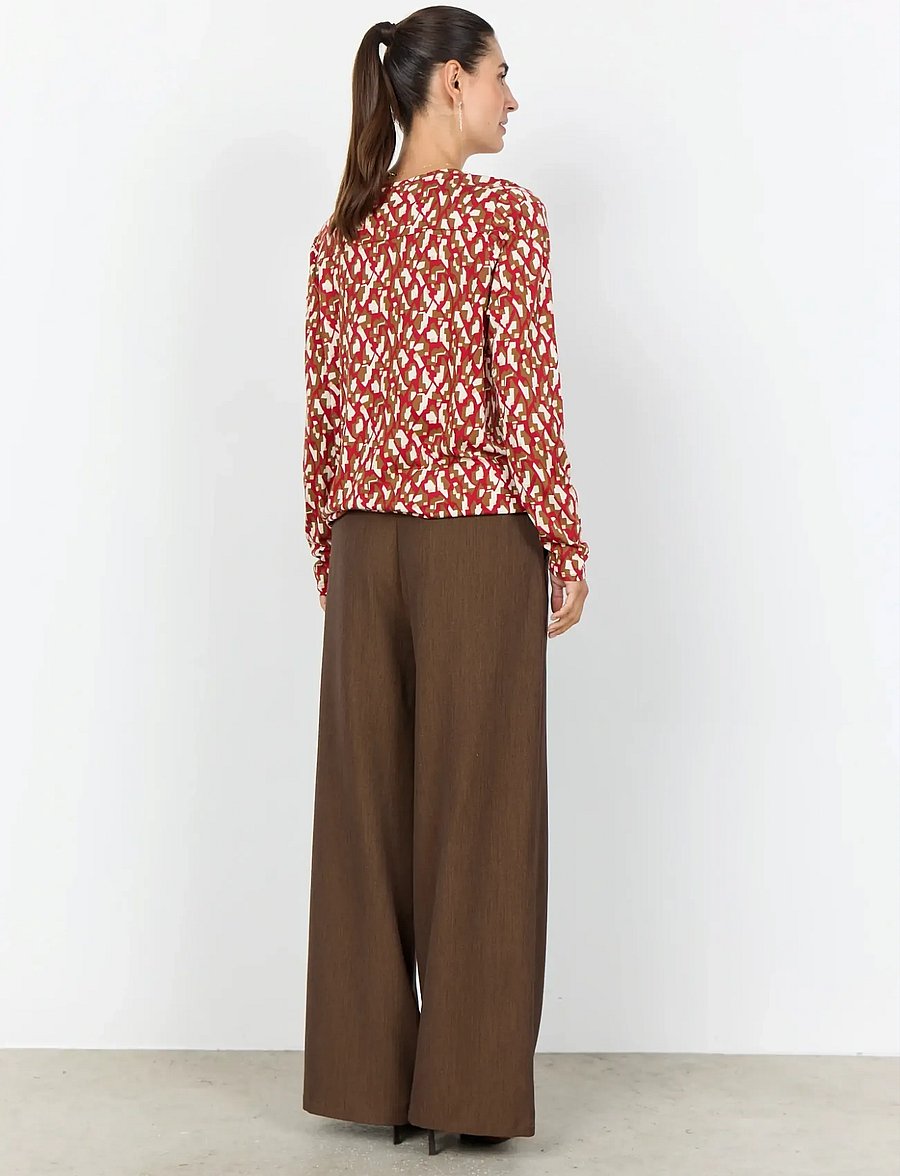 Soyaconcept - SC-FELICITY AOP - langärmelige blusen - 4177c chili pepper combi - 3