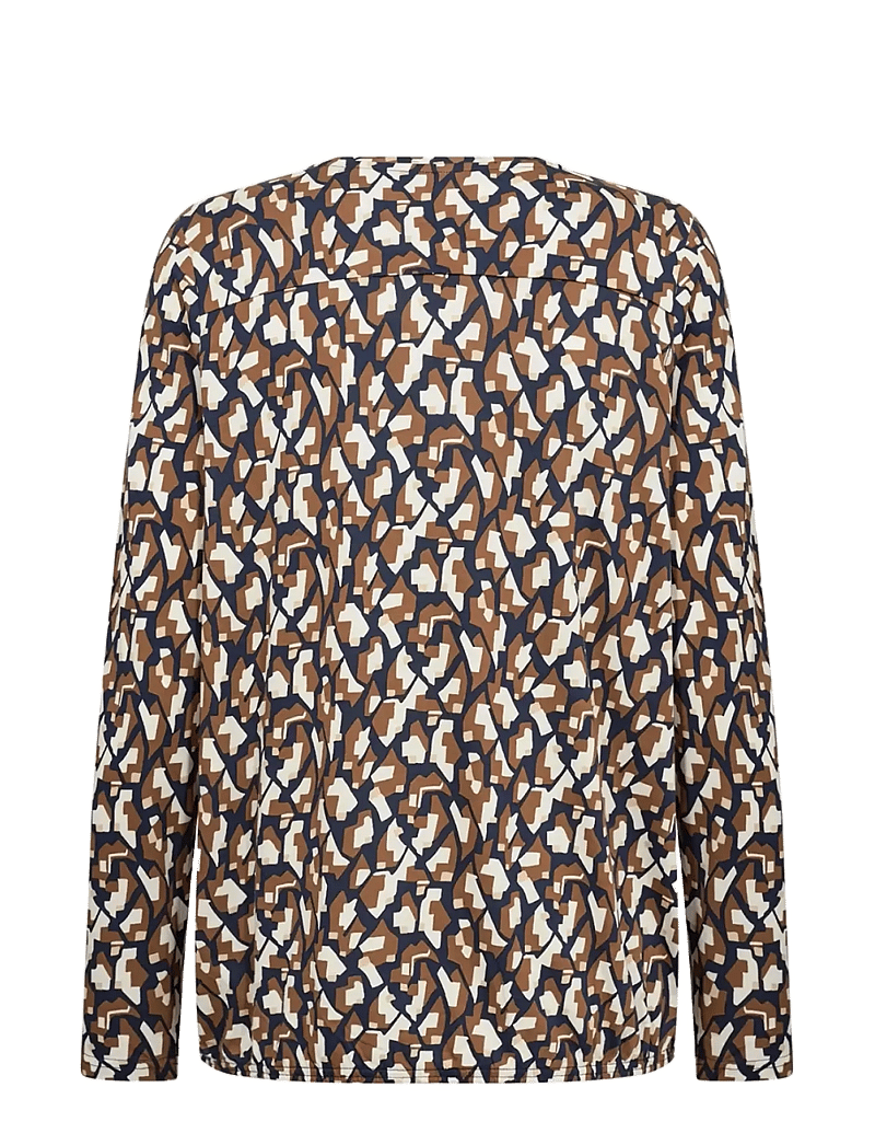 Soyaconcept - SC-FELICITY AOP - langärmlige blusen - 6905c navy blazer combi - 2