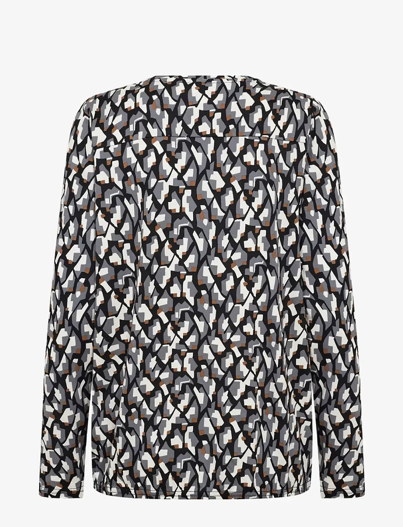 Soyaconcept - SC-FELICITY AOP - long-sleeved blouses - 9999 black combi - 1