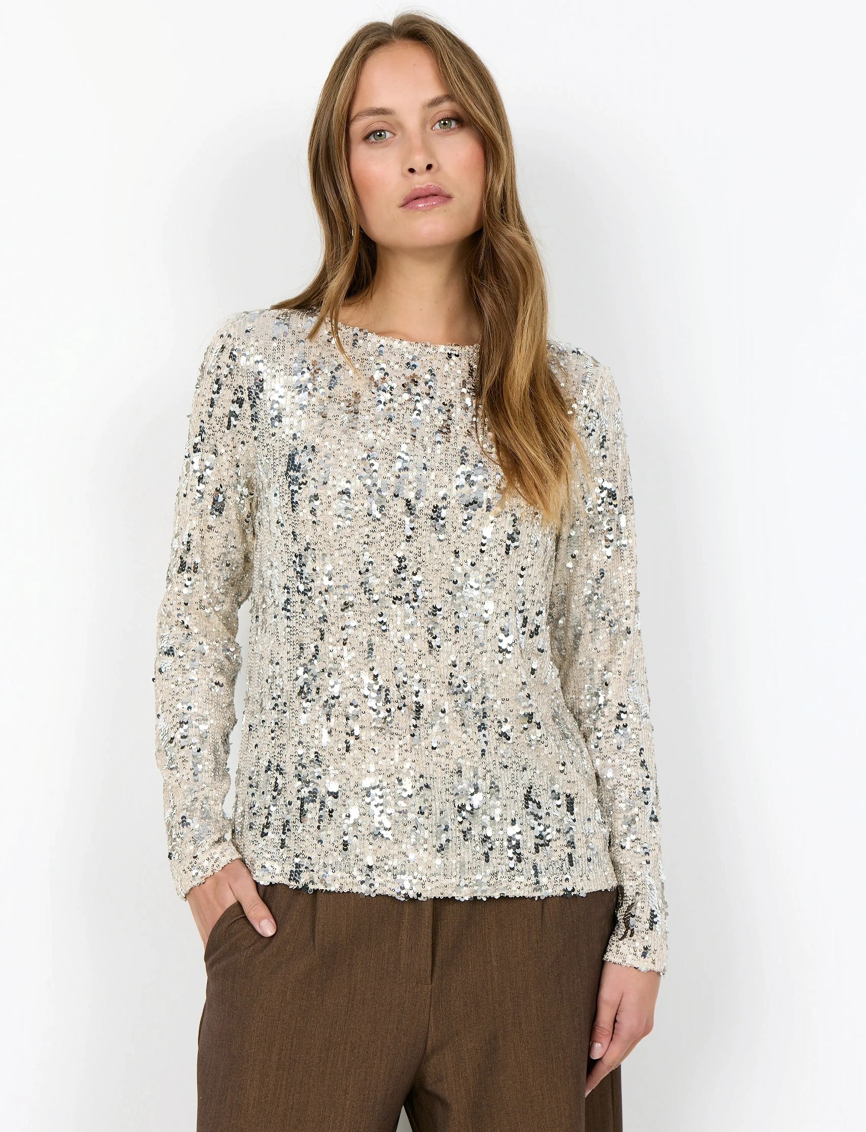 Soyaconcept Sc-Angel, XS, Silver, Bluser > Langærmede, Dame