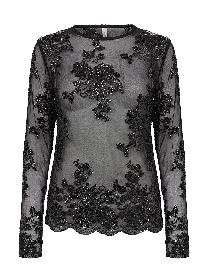 Soyaconcept - SC-AUBE - langärmlige tops - 9999 black - 1