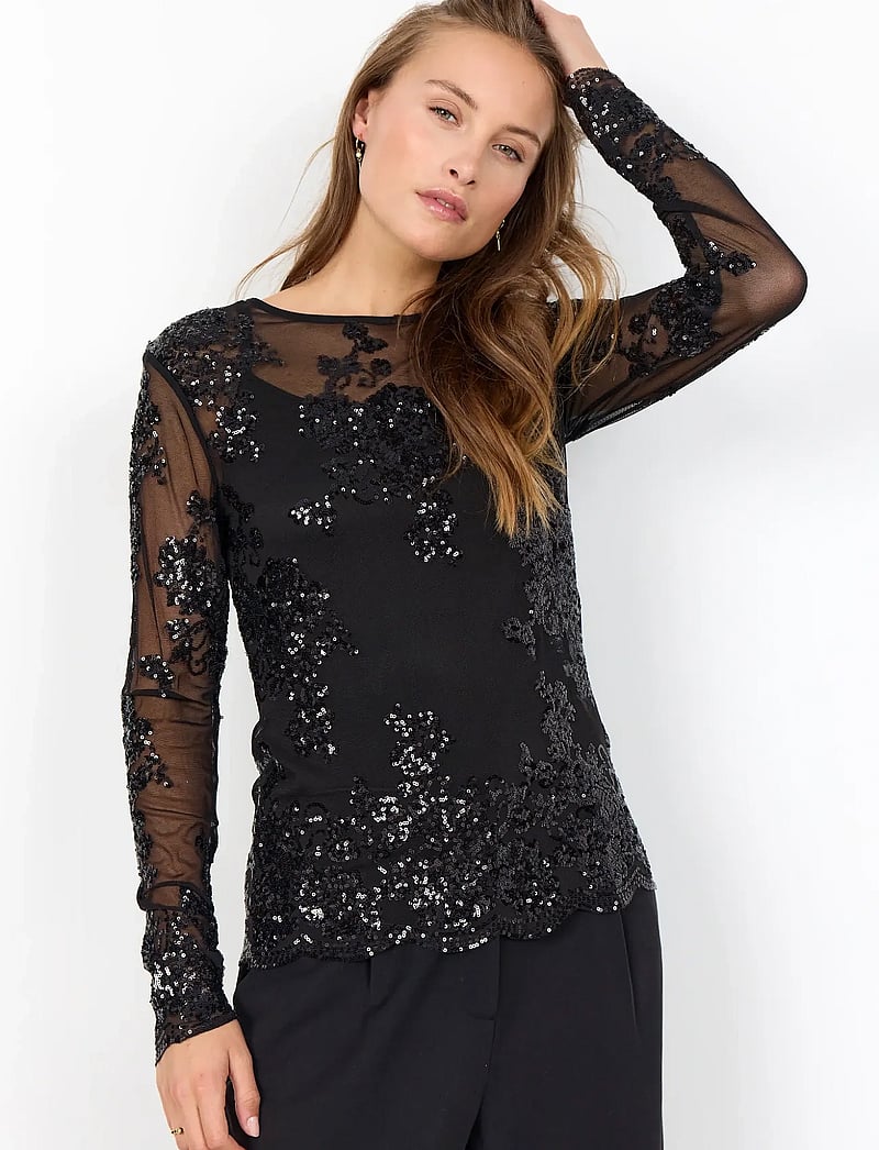 Soyaconcept - SC-AUBE - langärmlige tops - 9999 black - 0