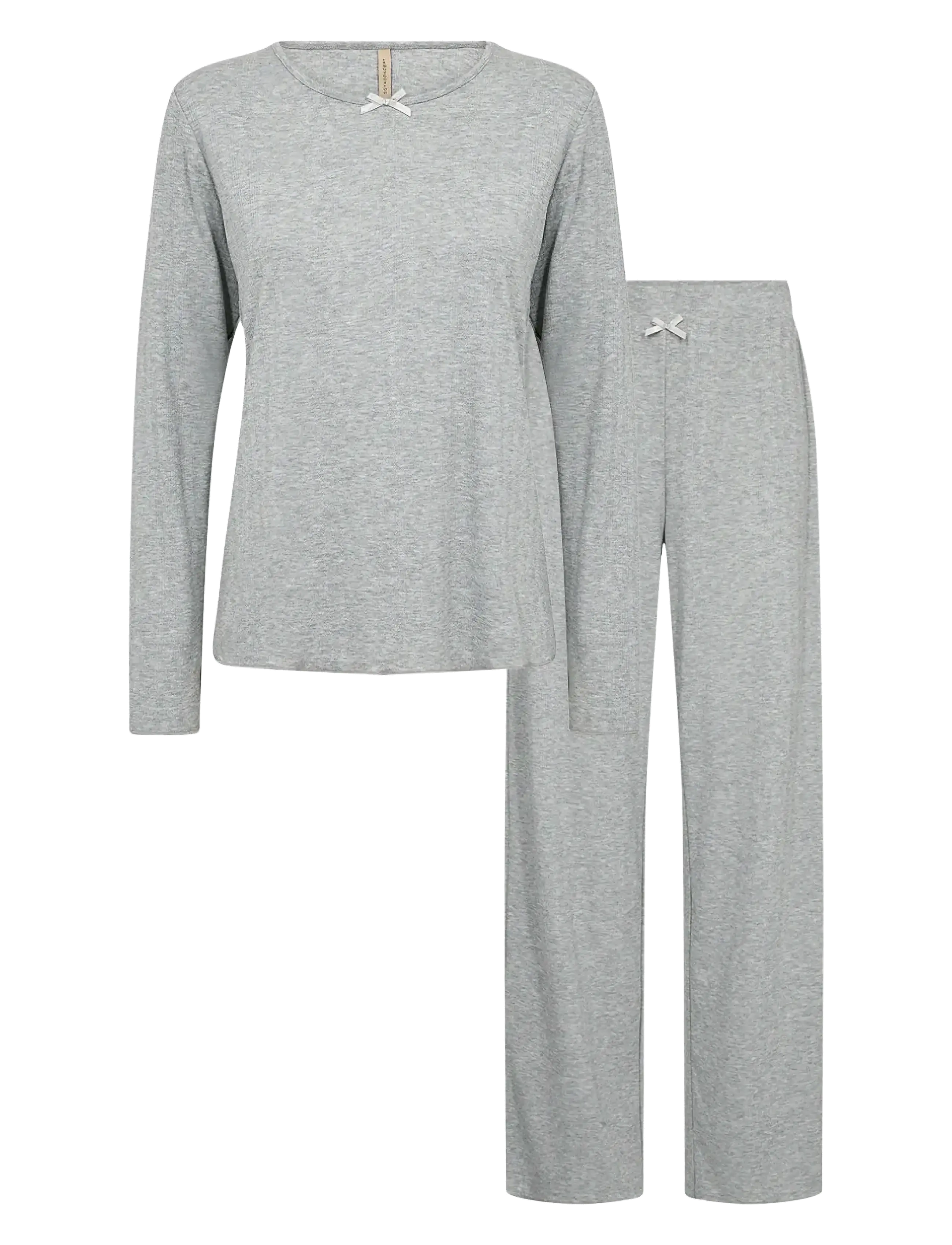 Soyaconcept SC-ALEA SET - Pidžaamad - 99110 LT GREY MELANGE / grey