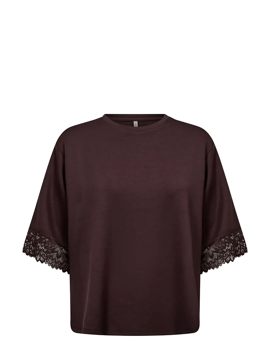 Soyaconcept - SC-BANU - lühikeste varrukatega pluusid - 8980 chocolate plum - 1