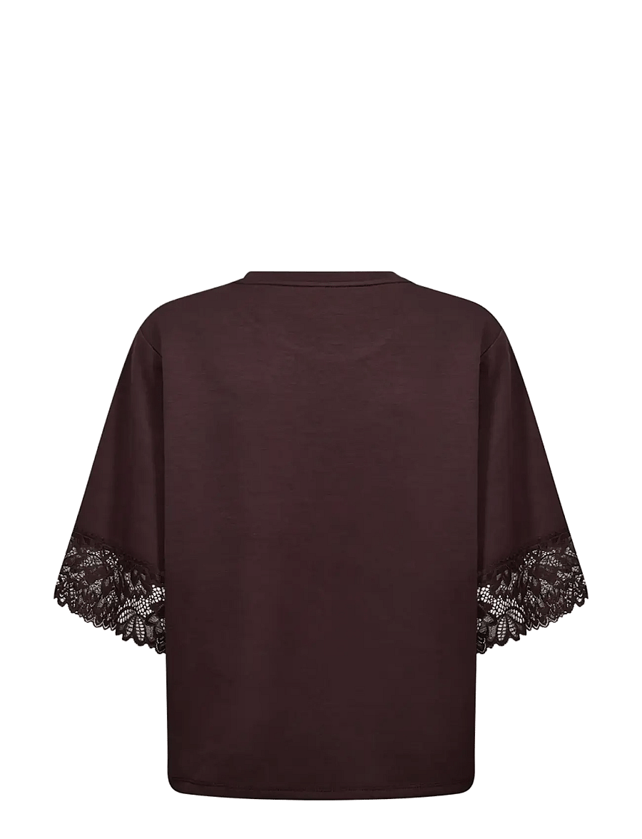 Soyaconcept - SC-BANU - lühikeste varrukatega pluusid - 8980 chocolate plum - 2