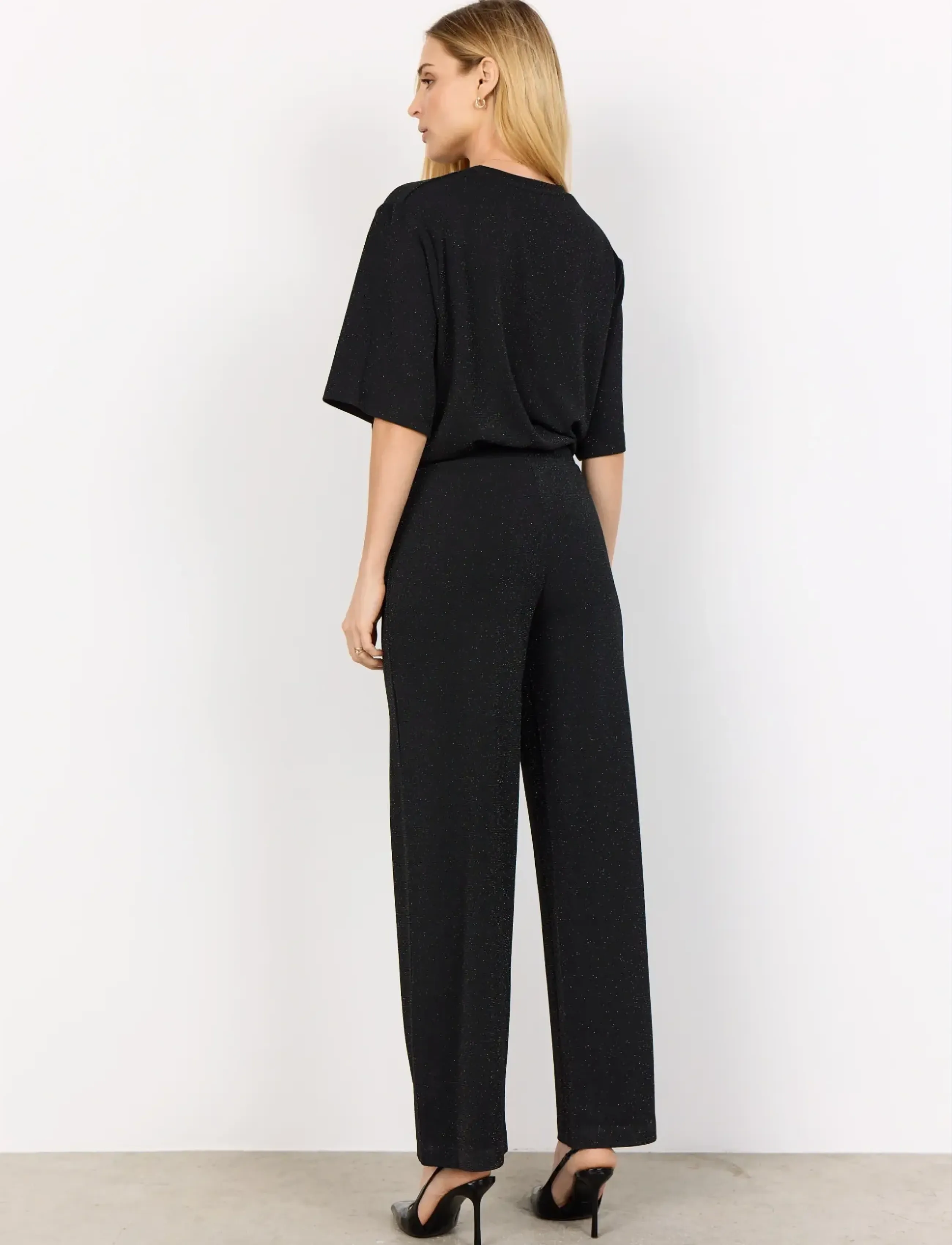 Soyaconcept - SC-ANDINE - hosen mit weitem bein - 9999 black combi - 3