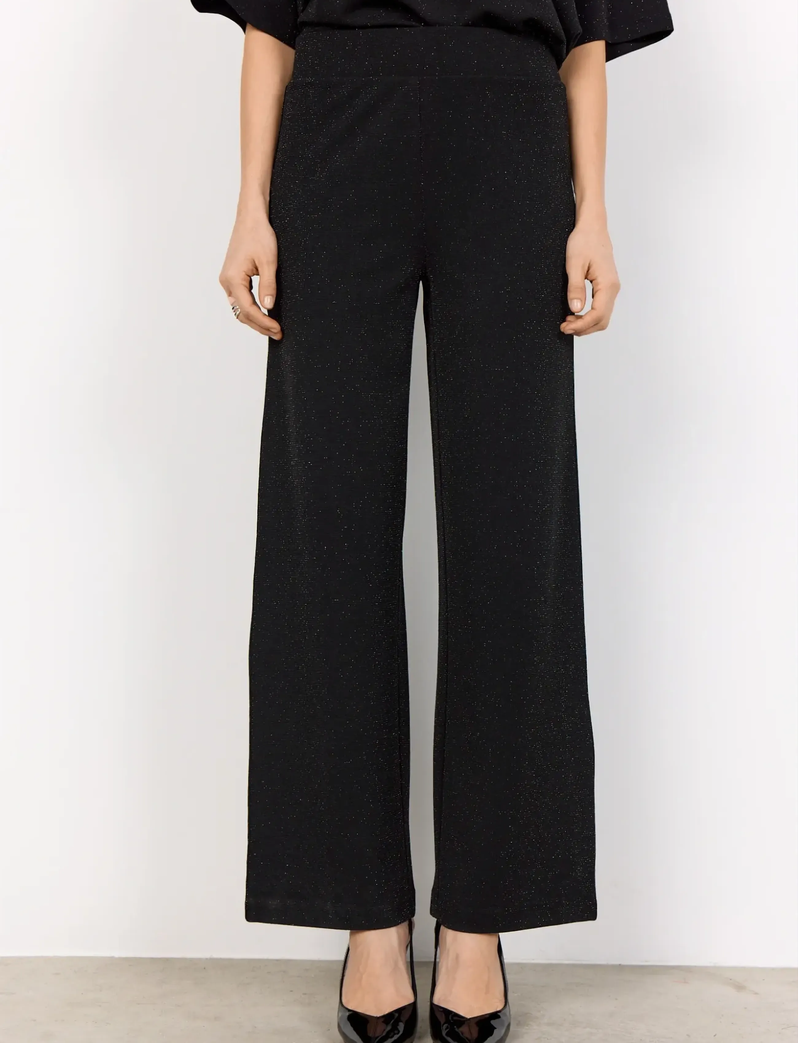 Soyaconcept - SC-ANDINE - hosen mit weitem bein - 9999 black combi - 4