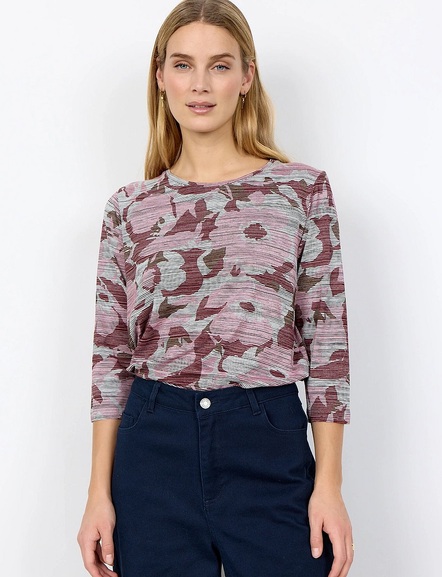 Soyaconcept - SC-GALINA - långärmade blusar - 4120c rose combi - 0