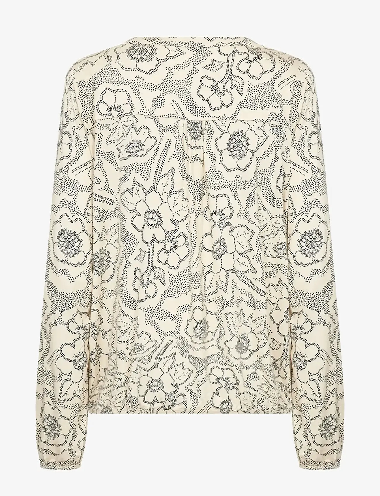 Soyaconcept - SC-MARICA AOP - langärmlige blusen - 1620 cream combi - 2