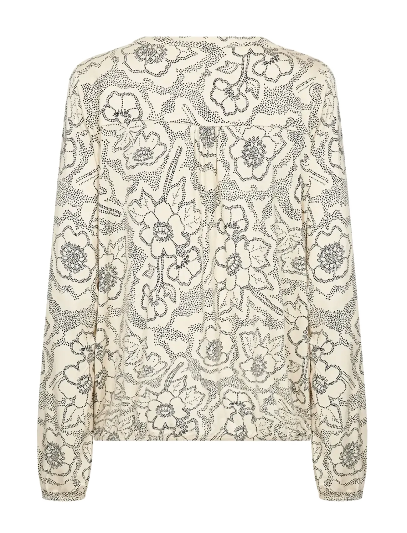 Soyaconcept - SC-MARICA AOP - langærmede bluser - 1620 cream combi - 2
