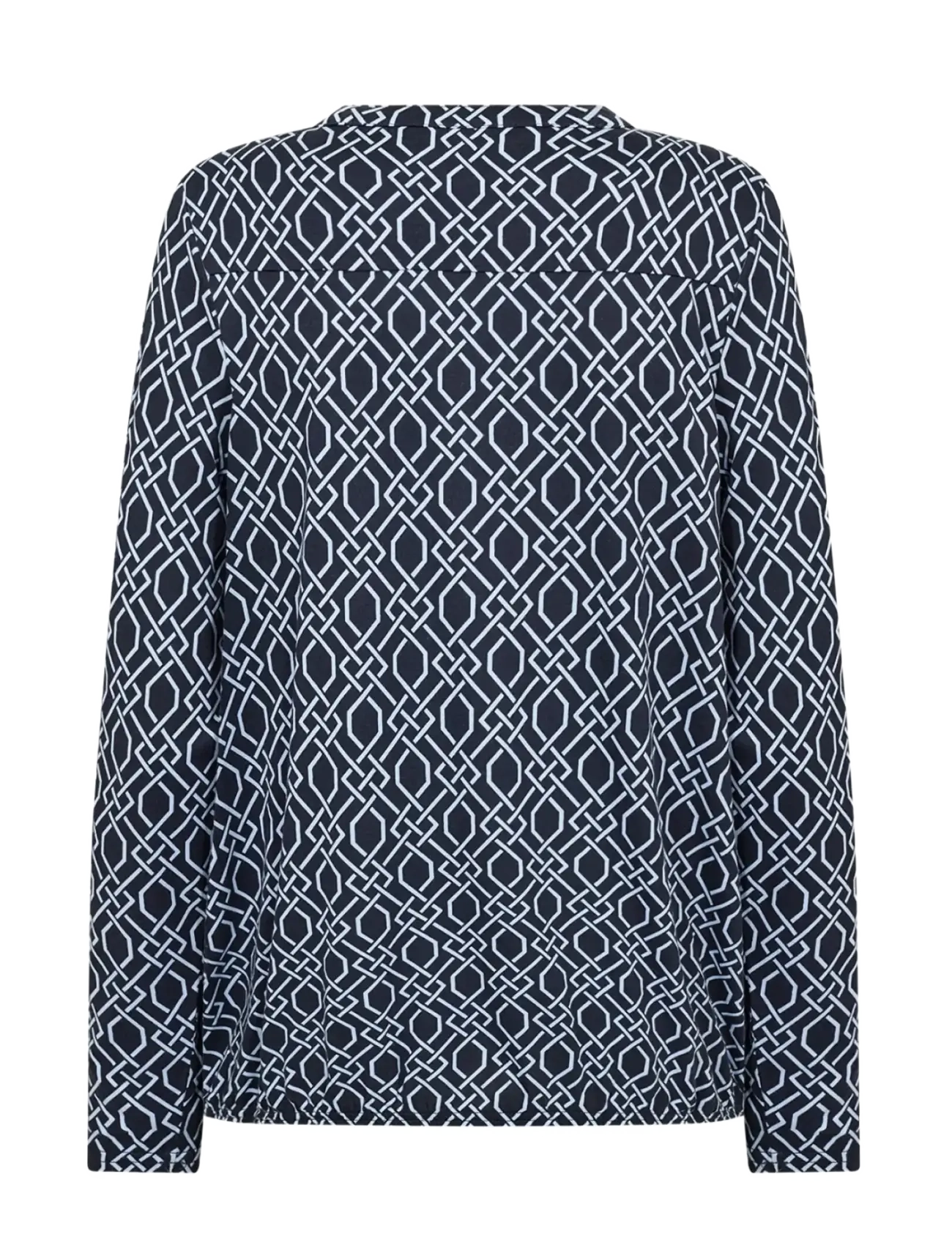 Soyaconcept - SC-FELICITY AOP - long sleeved blouses - 6910 navy combi - 2