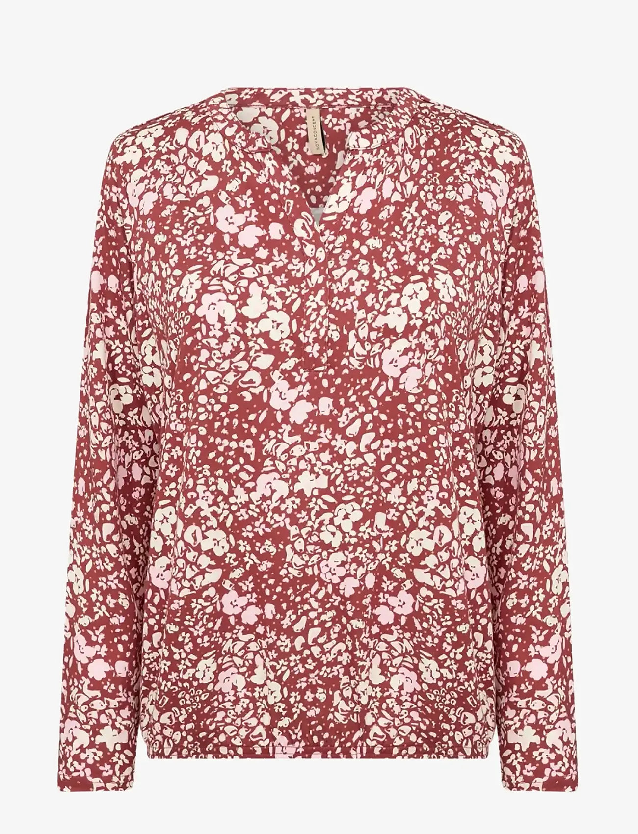 Soyaconcept - SC-FELICITY AOP - långärmade skjortor - 4470c dk. red combi - 1