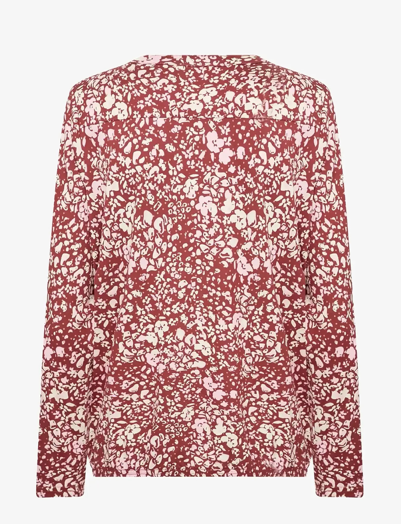 Soyaconcept - SC-FELICITY AOP - långärmade skjortor - 4470c dk. red combi - 2