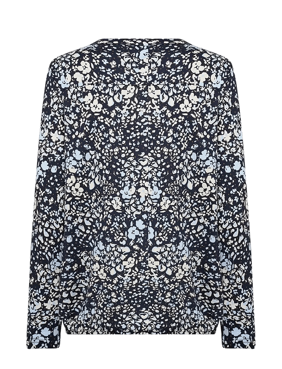 Soyaconcept - SC-FELICITY AOP - pitkähihaiset kauluspaidat - 6910 navy combi - 2