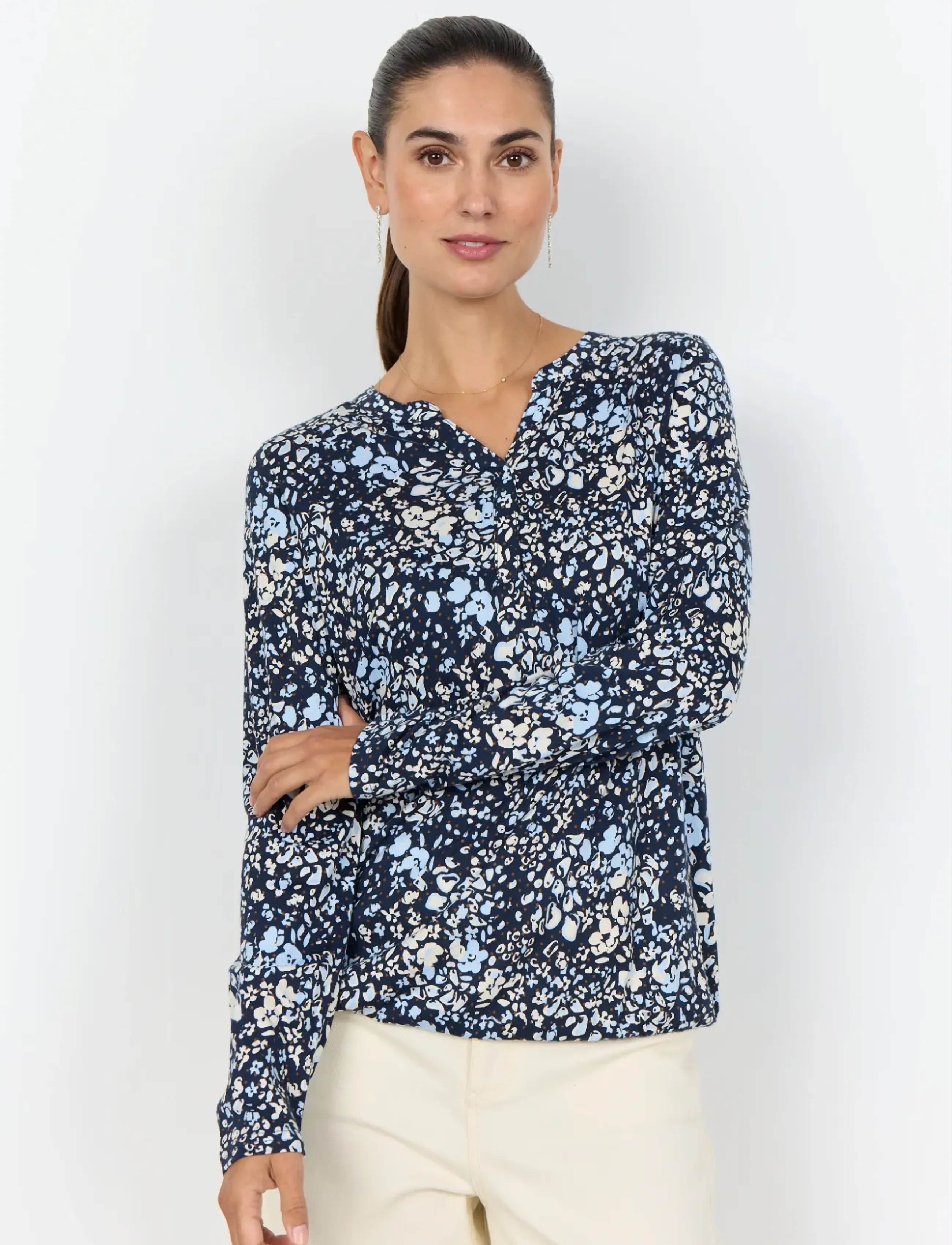 Soyaconcept SC-FELICITY AOP - Blusar - 6910 NAVY COMBI / multi