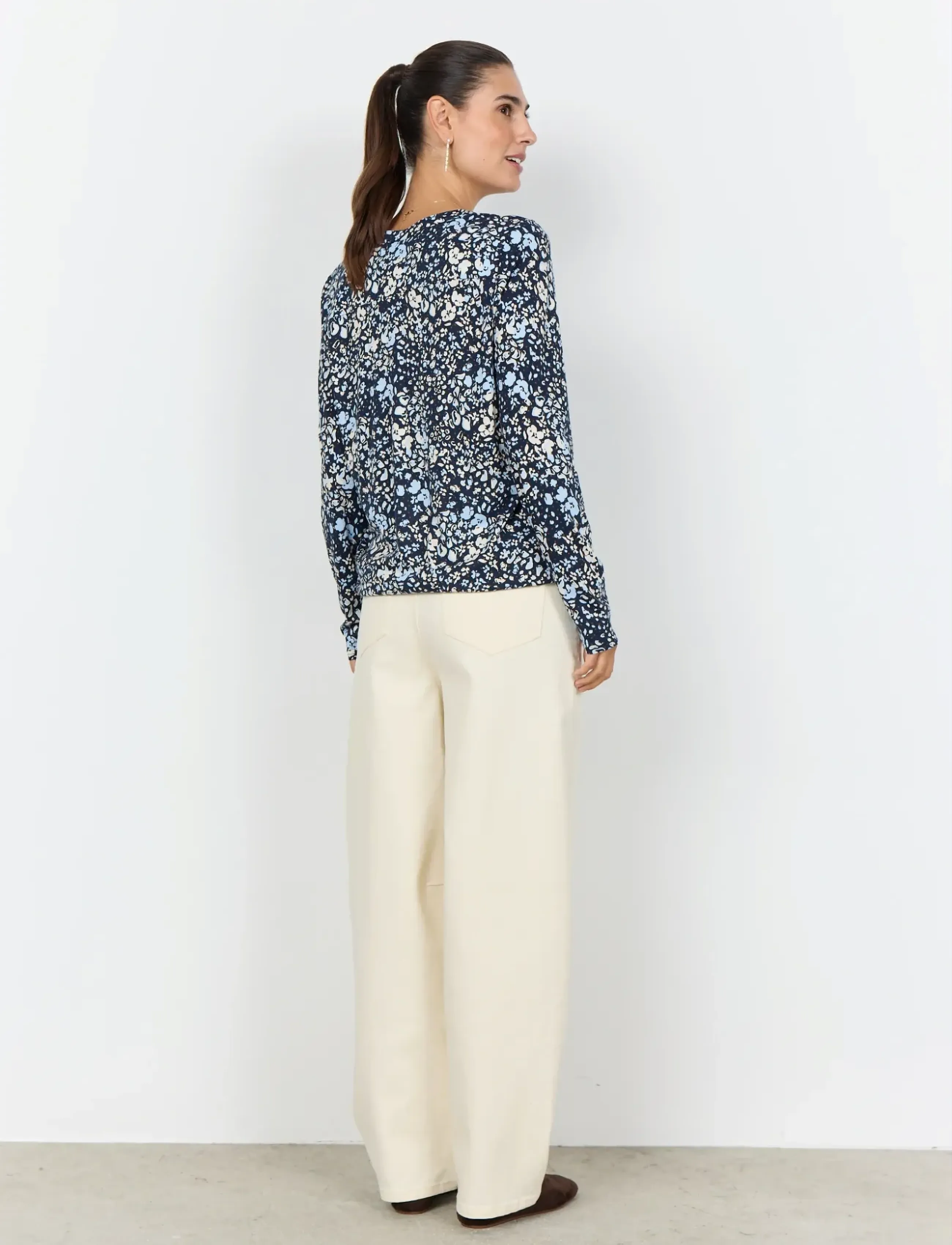 Soyaconcept - SC-FELICITY AOP - long-sleeved shirts - 6910 navy combi - 3