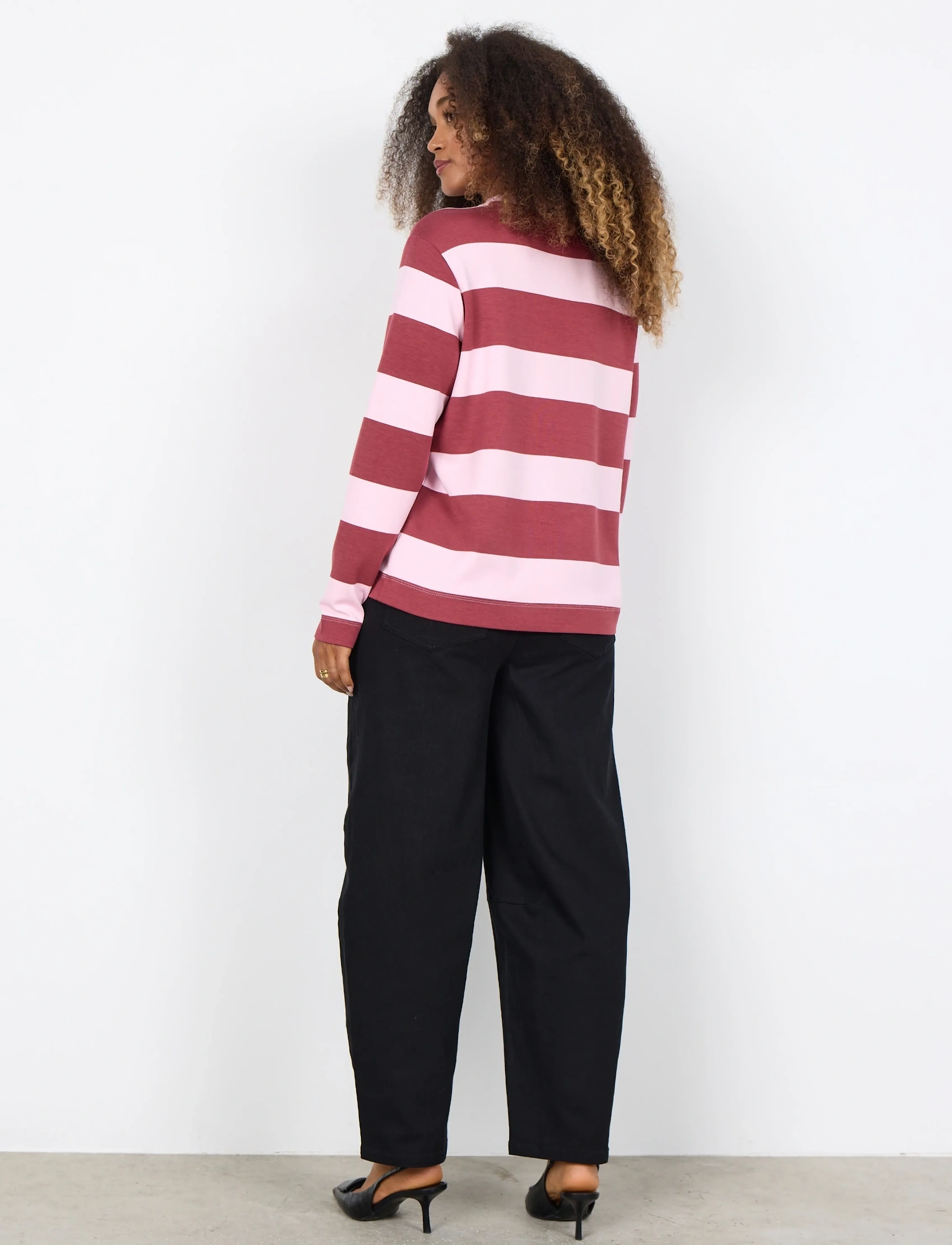 Soyaconcept - SC-BARNI - långärmade toppar - 4470c dk. red combi - 4