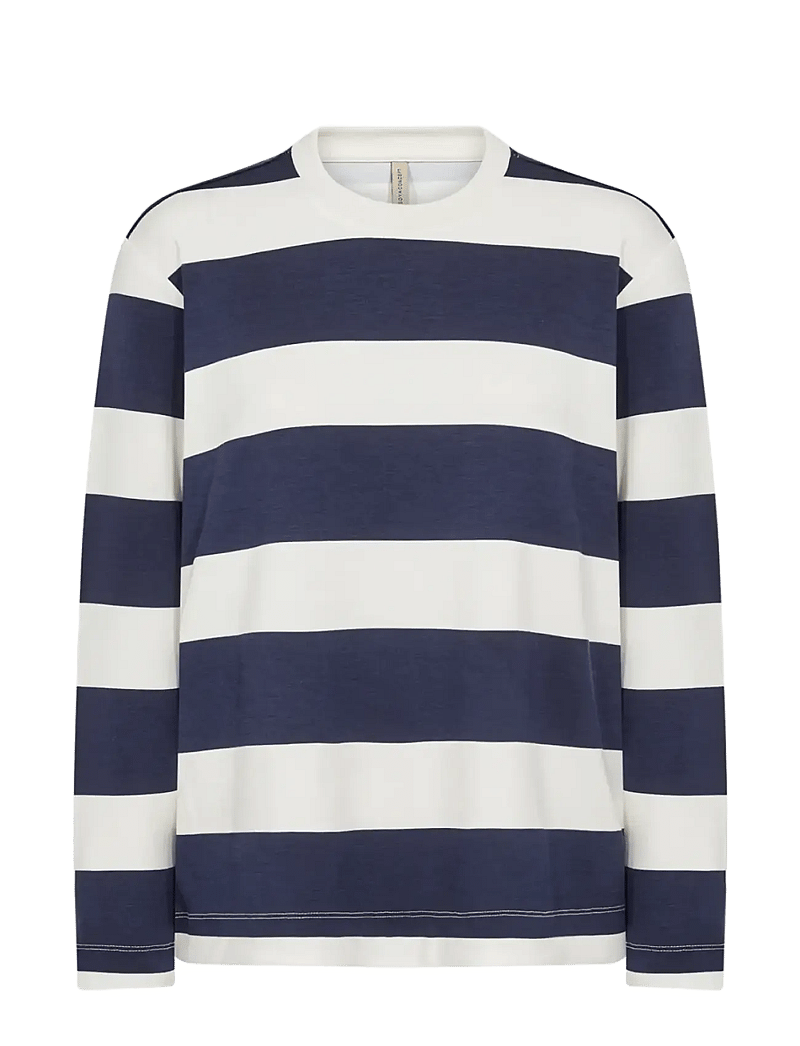 Soyaconcept - SC-BARNI - langärmlige tops - 6910 navy combi - 1