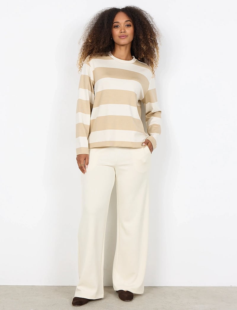 Soyaconcept - SC-BARNI - langärmlige tops - 8008 sand combi - 3