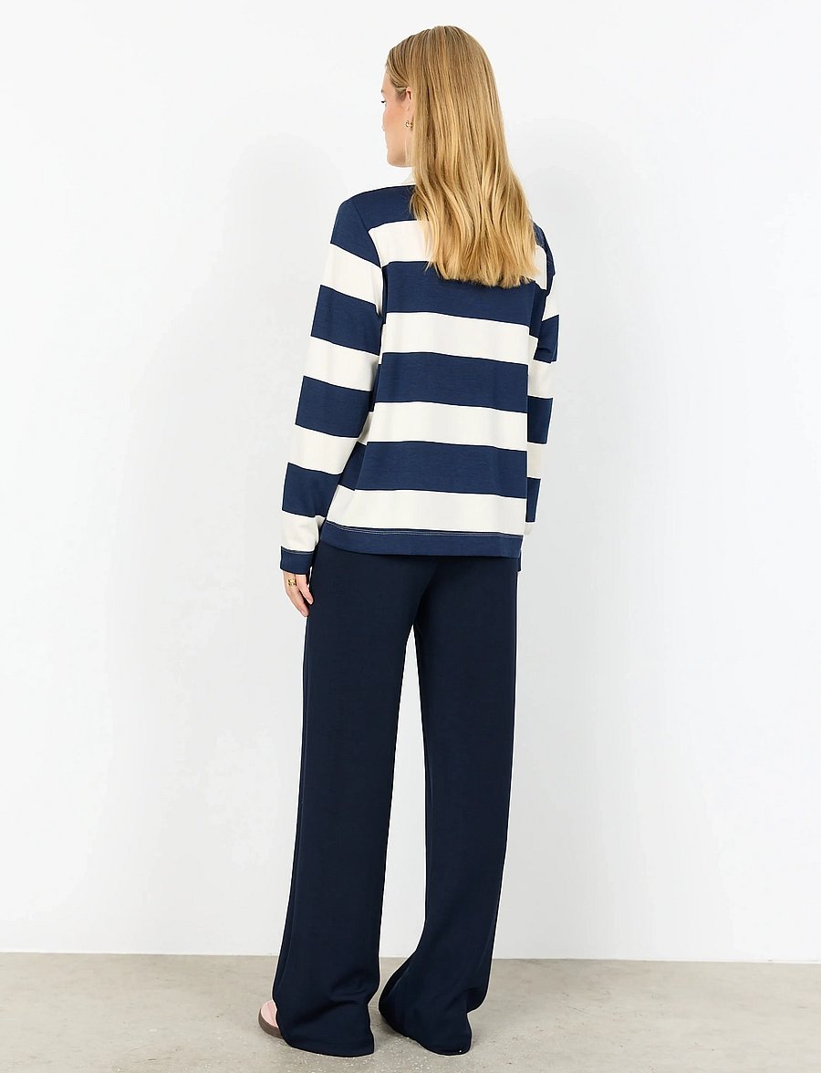 Soyaconcept - SC-BARNI - langärmlige tops - 6910 navy combi - 4