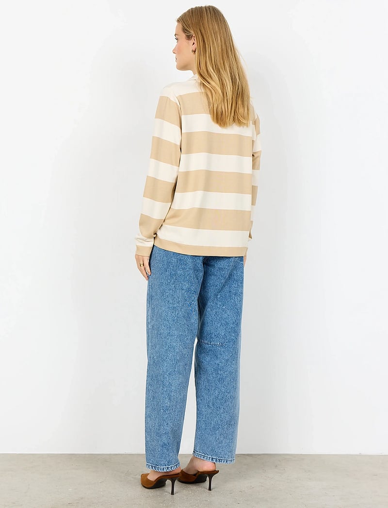 Soyaconcept - SC-BARNI - langärmlige tops - 8008 sand combi - 4