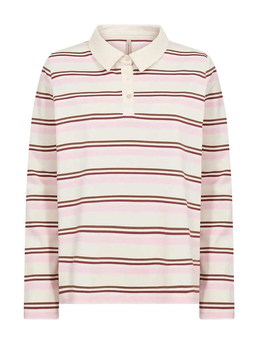 Soyaconcept - SC-BASE - palaidinukės ilgomis rankovėmis - 4120c rose combi - 1