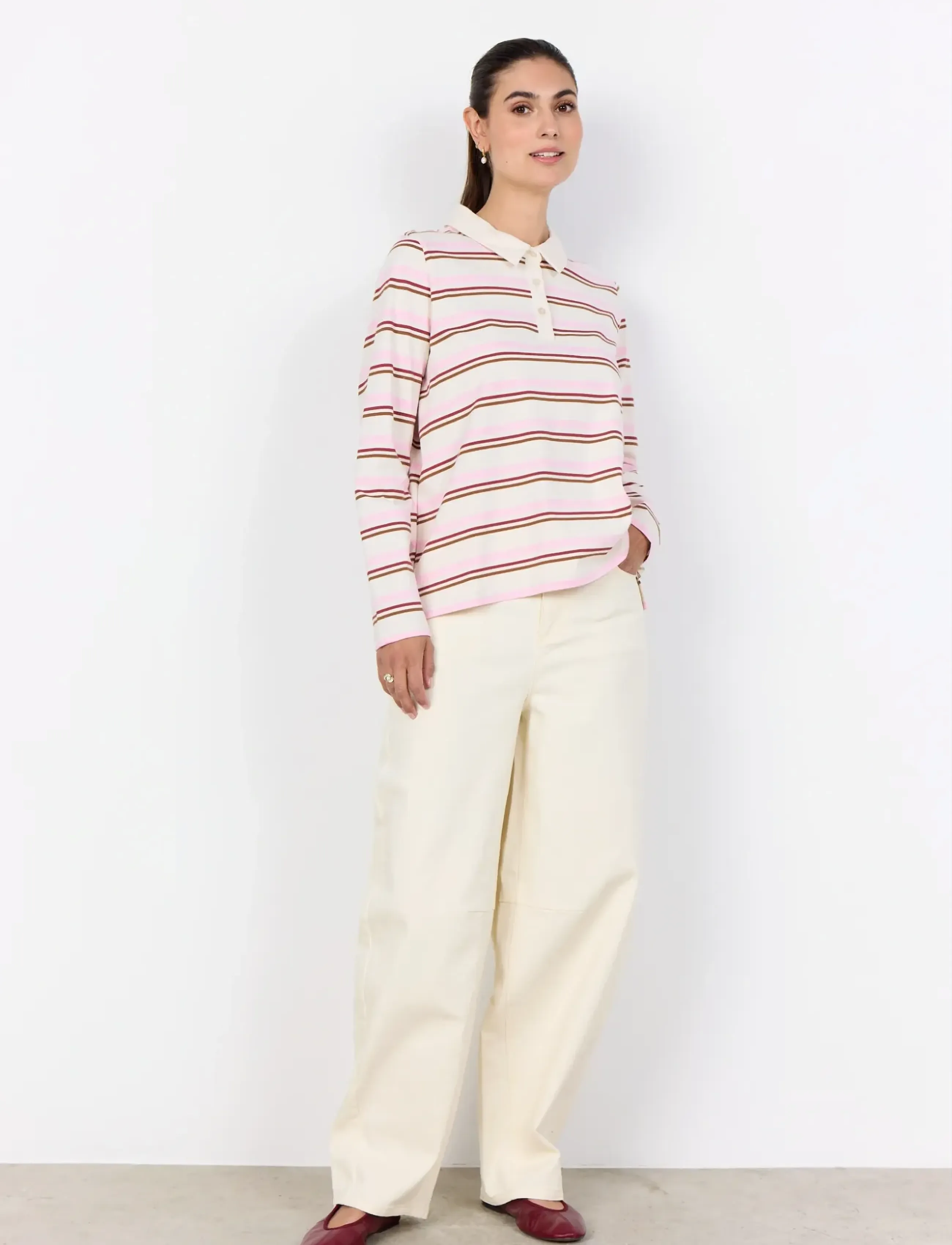 Soyaconcept - SC-BASE - pikkade varrukatega alussärgid - 4120c rose combi - 3