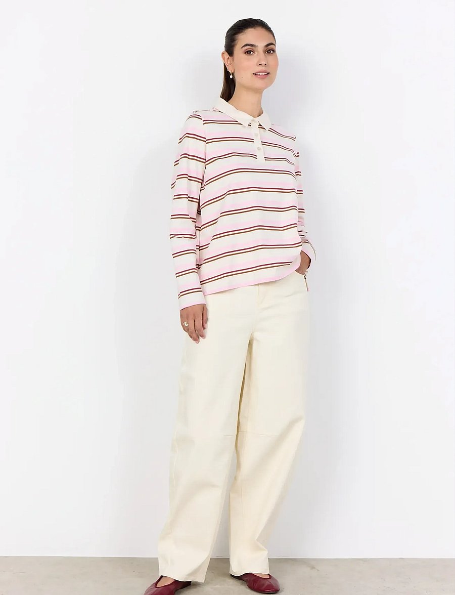 Soyaconcept - SC-BASE - palaidinukės ilgomis rankovėmis - 4120c rose combi - 3
