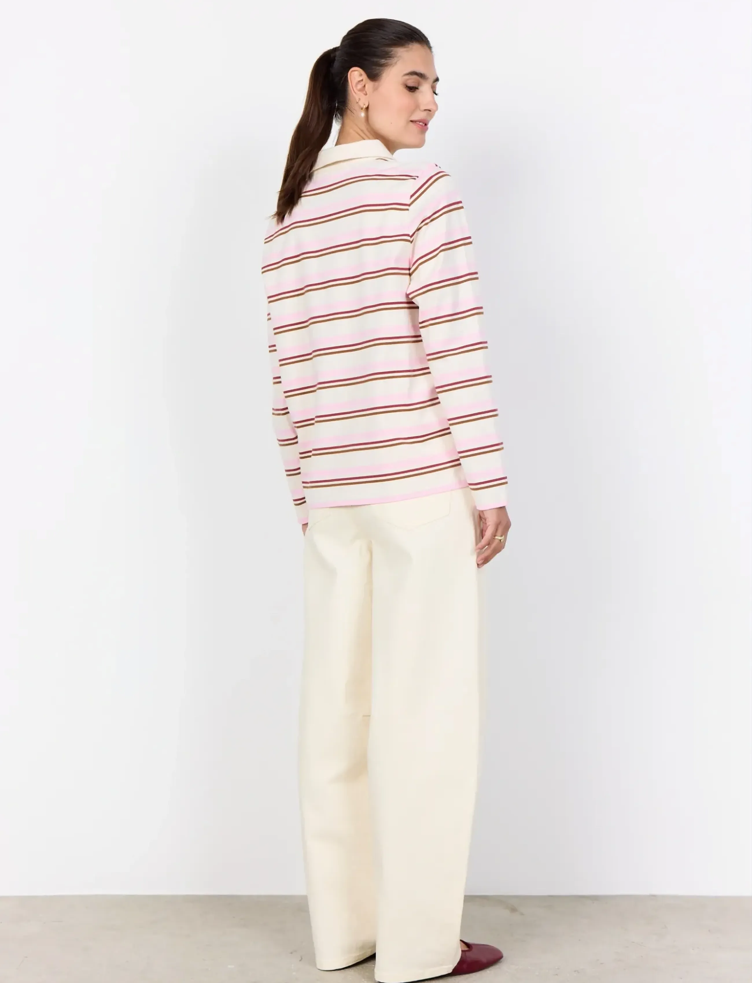 Soyaconcept - SC-BASE - pikkade varrukatega alussärgid - 4120c rose combi - 5