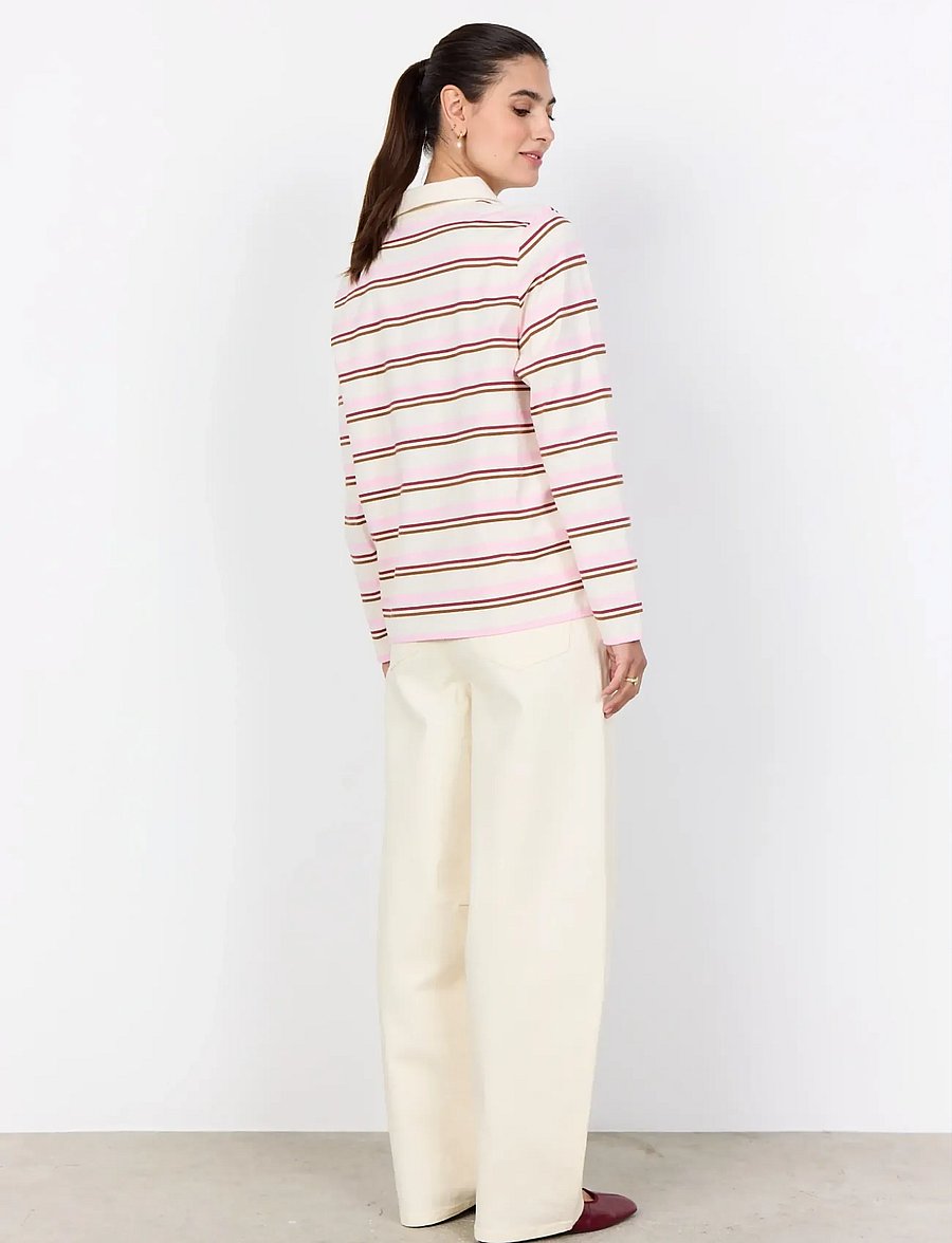 Soyaconcept - SC-BASE - palaidinukės ilgomis rankovėmis - 4120c rose combi - 5