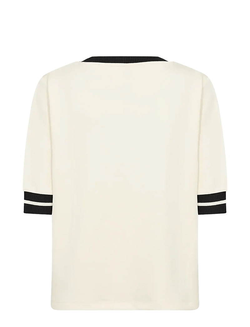 Soyaconcept - SC-BANU - kortermede bluser - 1620 cream - 2