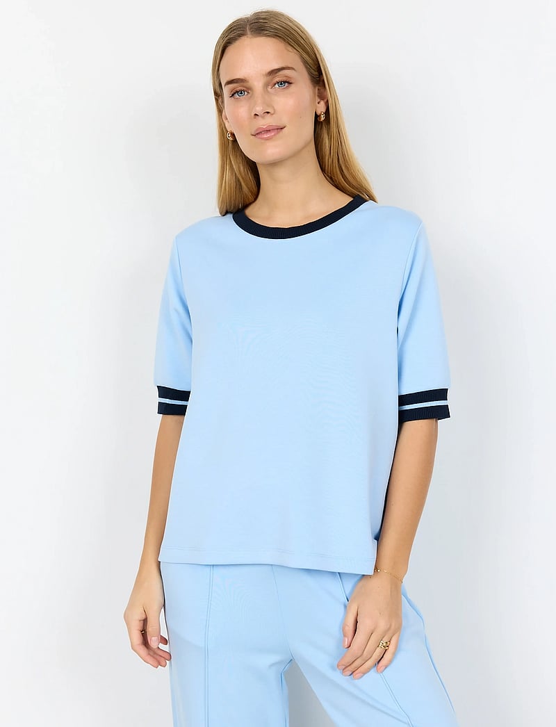 Soyaconcept - SC-BANU - kortærmede bluser - 6250 windsurfer - 0