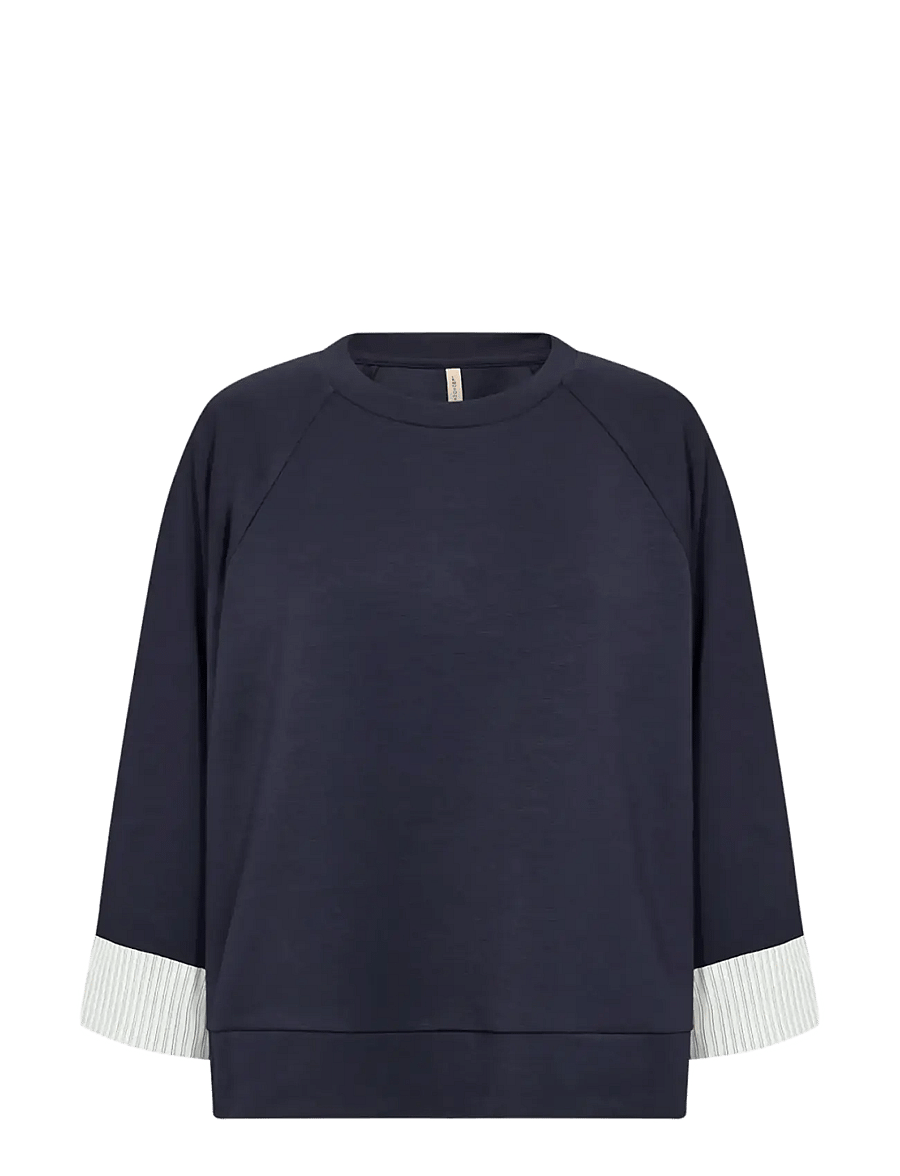 Soyaconcept - SC-BANU - stickade tröjor - 6910 navy combi - 1