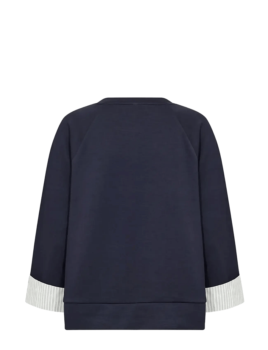 Soyaconcept - SC-BANU - stickade tröjor - 6910 navy combi - 2