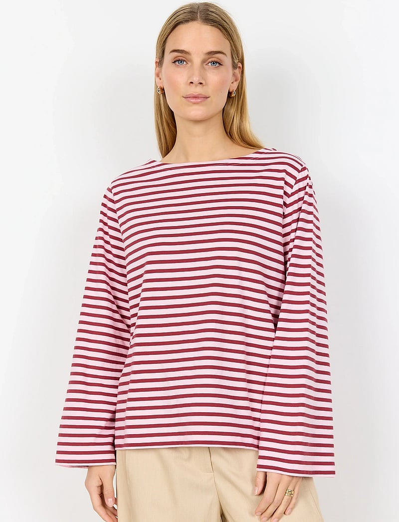 Soyaconcept - SC-BRI - langærmede bluser - 4120c rose combi - 0