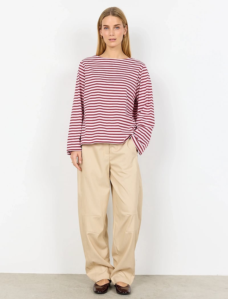 Soyaconcept - SC-BRI - langærmede bluser - 4120c rose combi - 3