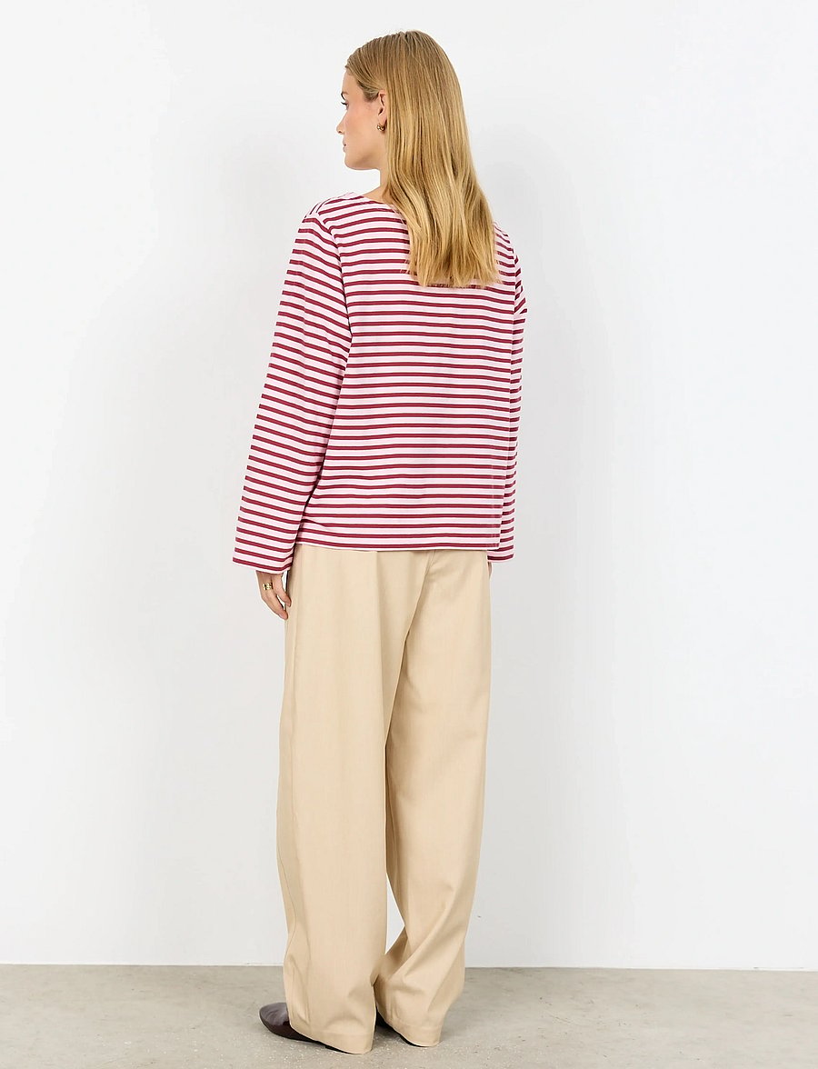 Soyaconcept - SC-BRI - langærmede bluser - 4120c rose combi - 4