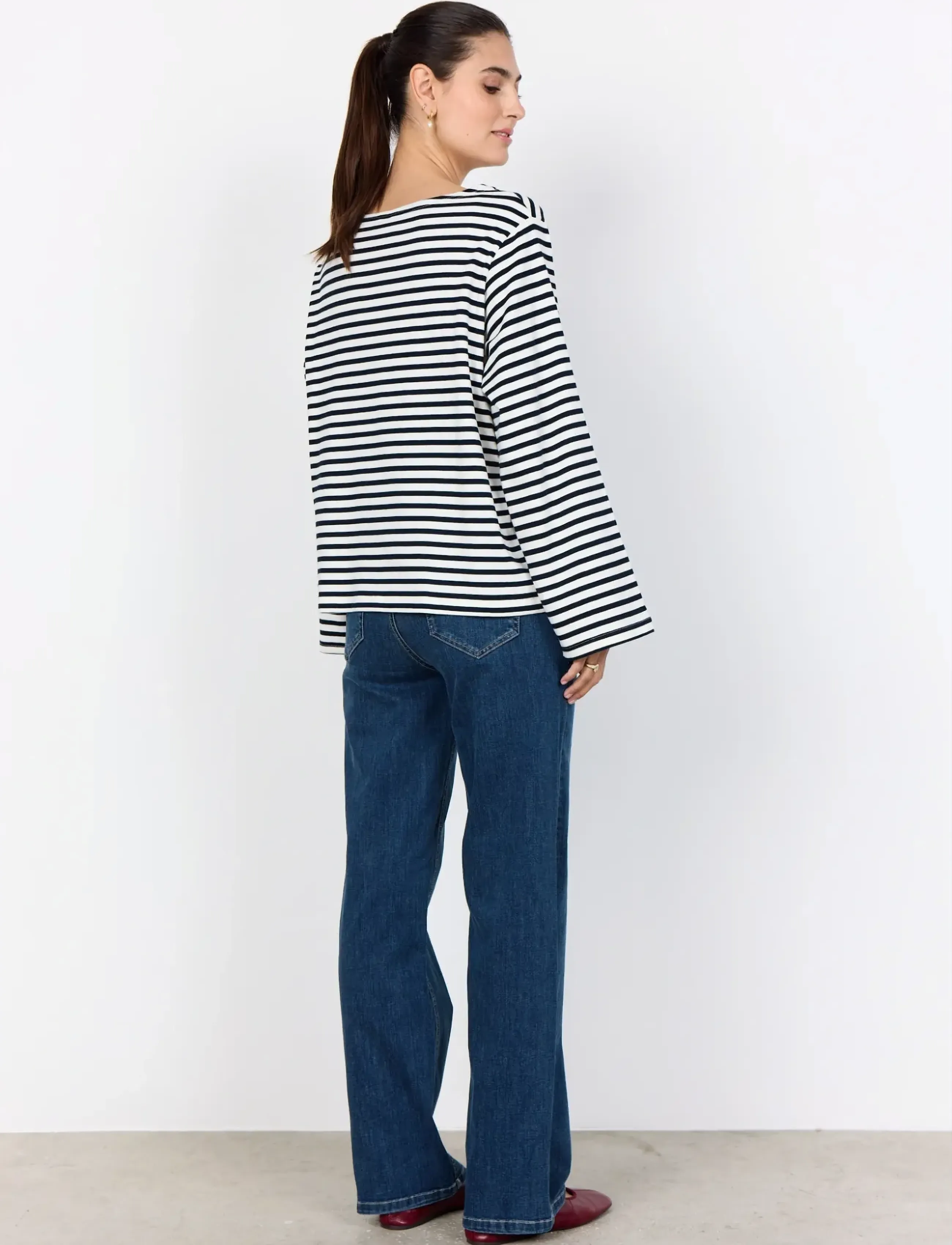 Soyaconcept - SC-BRI - langærmede bluser - 6910 navy combi - 3
