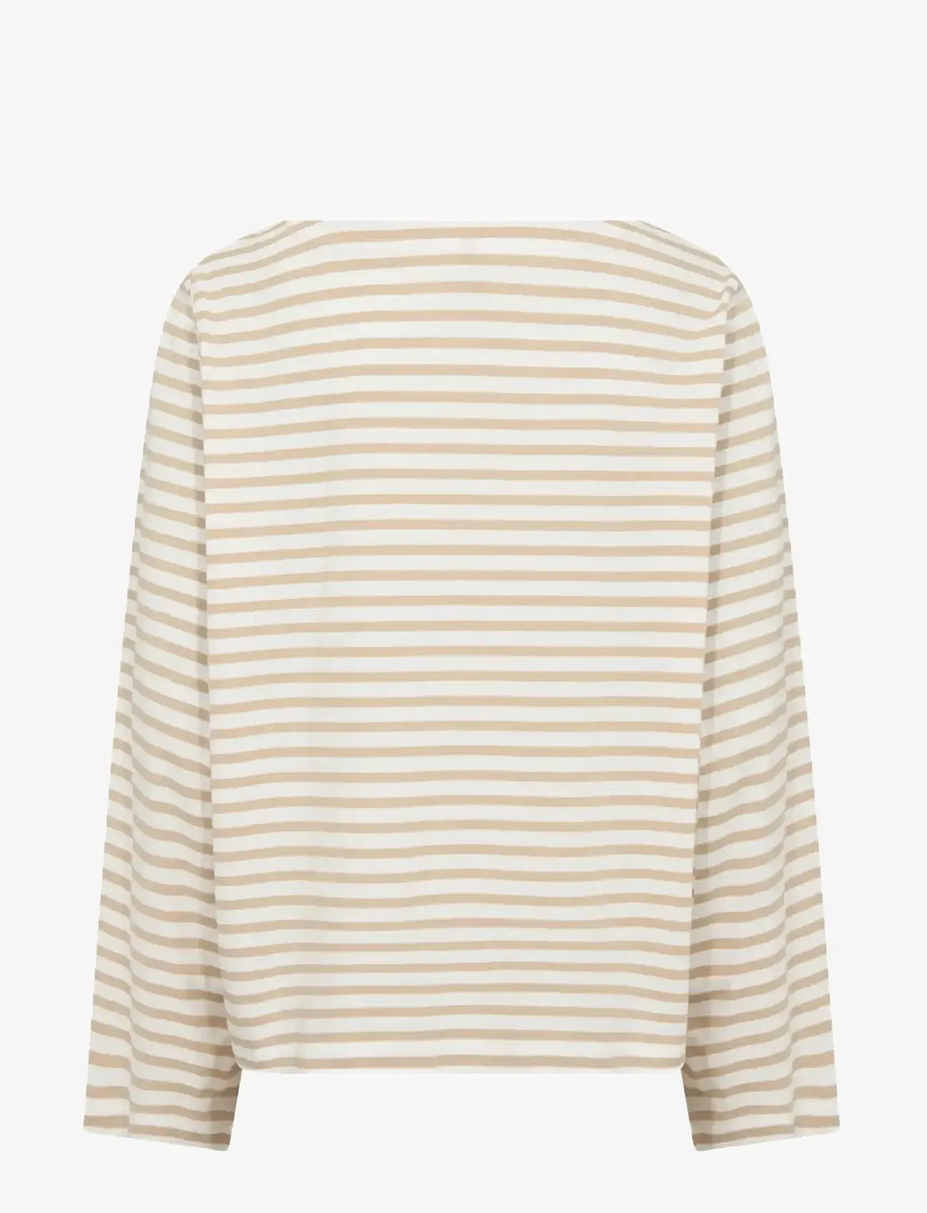 Soyaconcept - SC-BRI - langærmede bluser - 8008 sand combi - 1