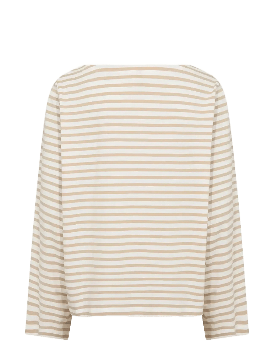 Soyaconcept - SC-BRI - langärmelige blusen - 8008 sand combi - 1