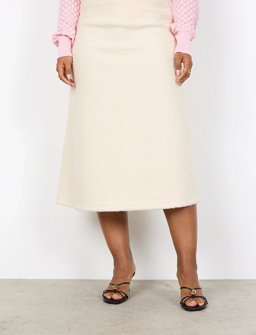 Soyaconcept - SC-SHAIMA - midi nederdele - 1620 cream - 3