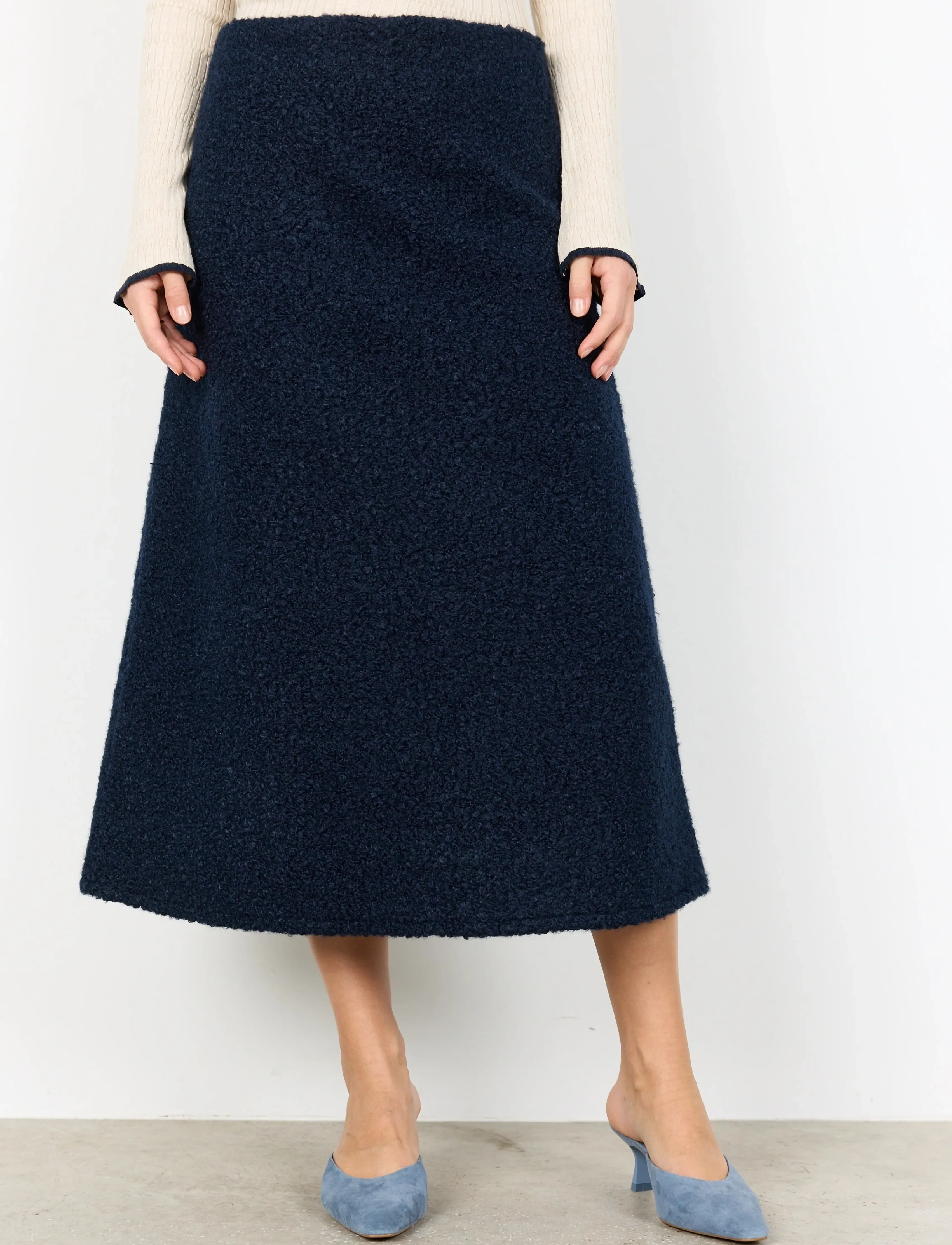 Soyaconcept - SC-SHAIMA - midi kjolar - 6910 navy - 3